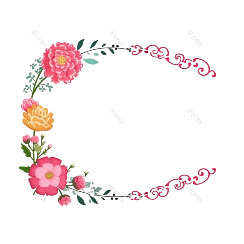 花卉插画图片,花朵插画元素,PNG,免抠素材